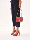 Petit sac à main rouge avec bandoulière FREEMA