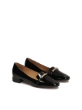 Escarpins plats en cuir verni ELIS