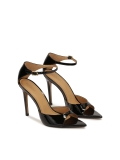 Sandales en cuir verni à bouts pointus IRINA