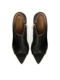 Bottes noires à bout ouvert et à bout pointu IRINA