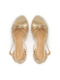 Sandales dorées à fines lanières AMORE