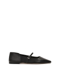 Ballerines en cuir souple noir  KS BEAU