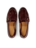 Chaussures en cuir verni marron à glands IVESDALE