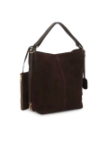 Sac à main en daim naturel marron au design minimaliste JERRIAR