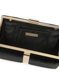 Élégante pochette en velours noir ANIYAH