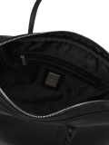 Sacoche classique pour ordinateur portable en cuir noir VELMIRA