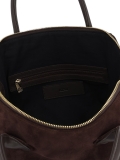 Fourre-tout en daim marron avec forme souple AVIELLE