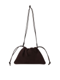 Sac en daim souple marron foncé KS LIVIEN