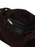 Sac en daim souple marron foncé KS LIVIEN