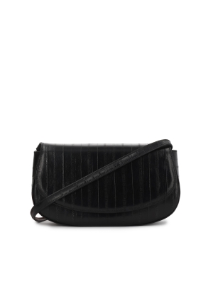 Sac à main rigide noir avec un motif unique