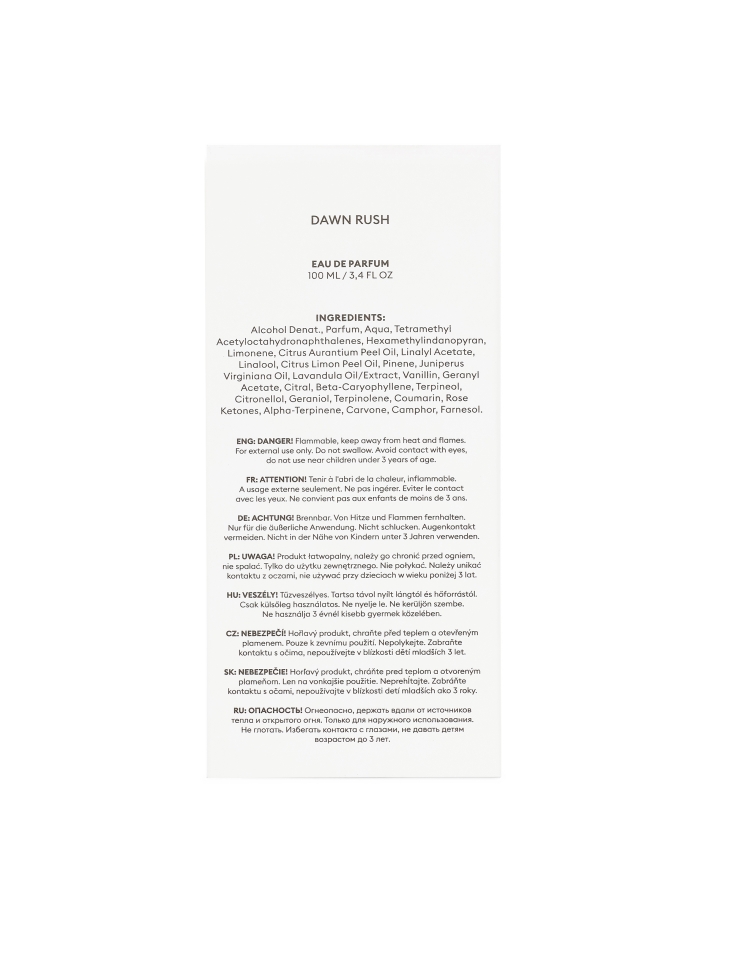 Eau de Parfum pour Homme 100 ml DAWN RUSH