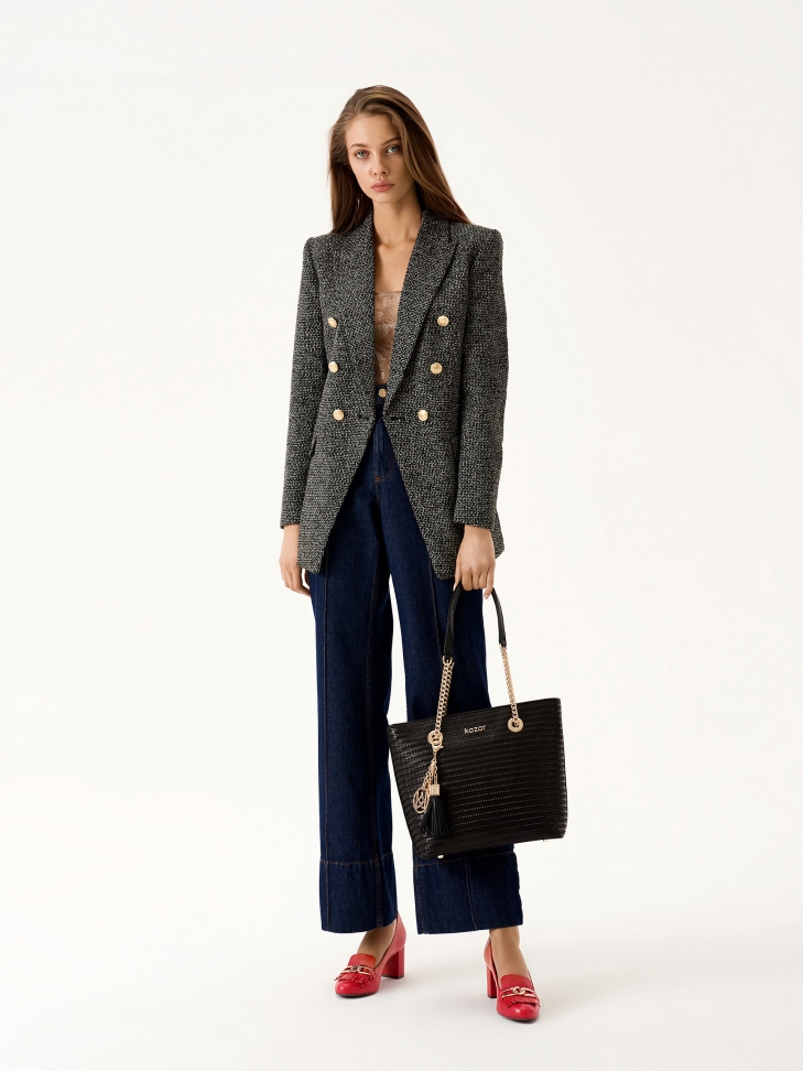 Escarpins rouges à maillons métalliques WENDY