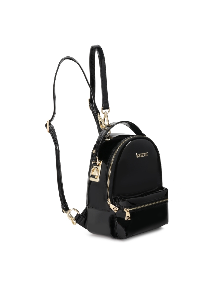 Sac à dos noir 2 en 1 pour dames HEMERA