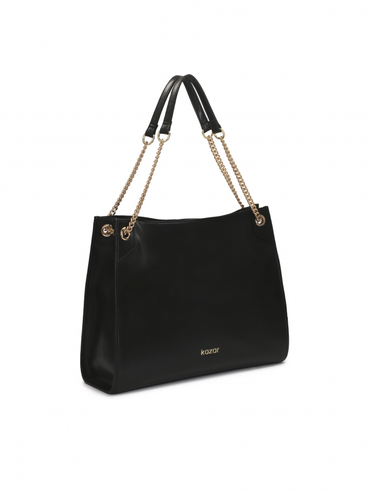 Grand sac à main simple avec chaînes d'épaule HALE