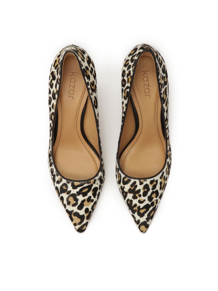 Escarpins à talons aiguilles en taches de léopard  NEW LUCIANA