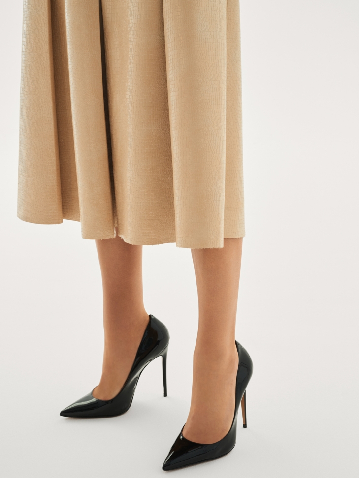 Escarpins en cuir verni noir brillant NEW LUCIANA