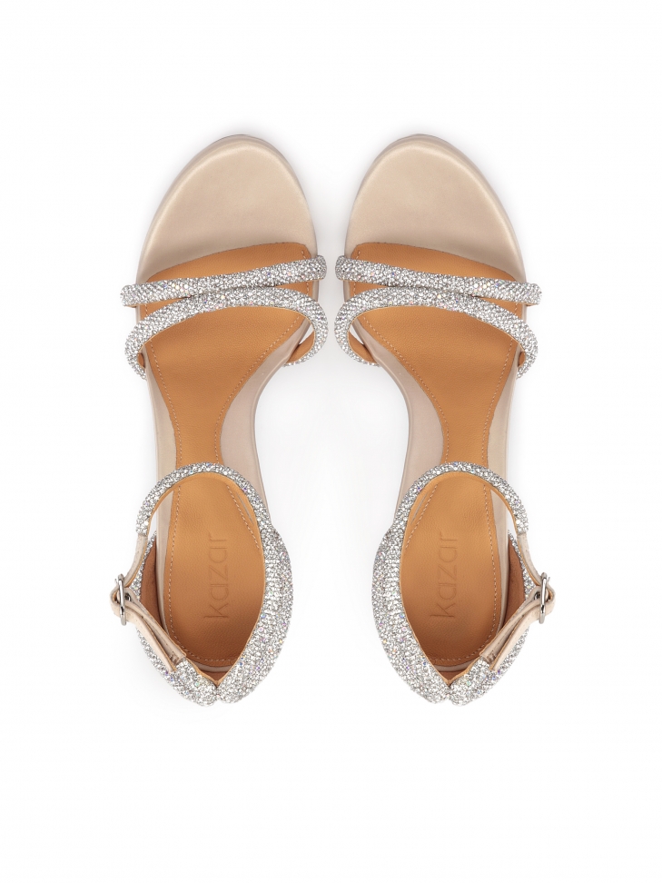 Sandales de soirée à lanières décorées KLARISSA