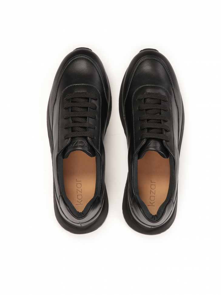 Baskets minimalistes noires pour femmes  ZINNA