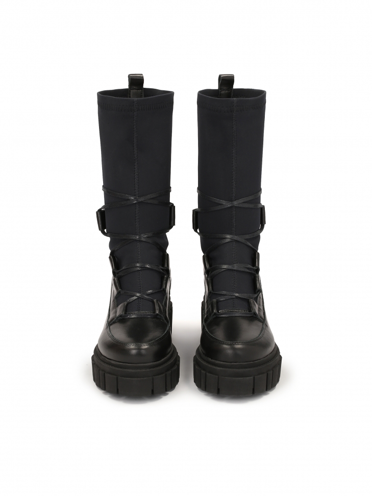 Bottines d'avant-garde pour dames avec tige chaussette et semelle robuste LYLA