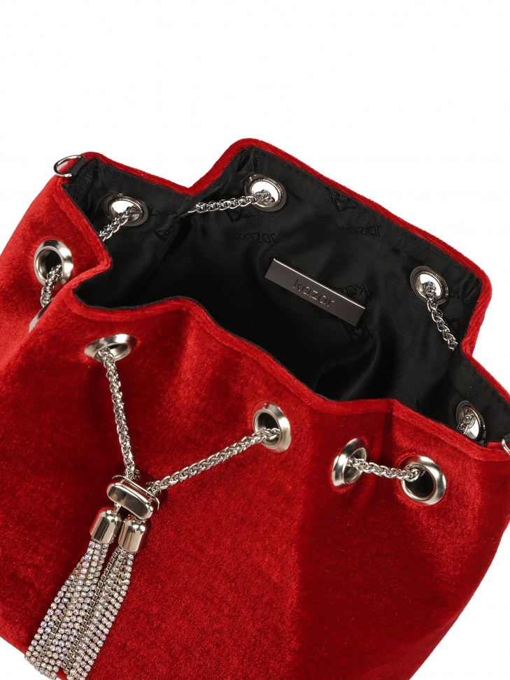 Sac à main rouge avec fermoir à bijoux DANCING