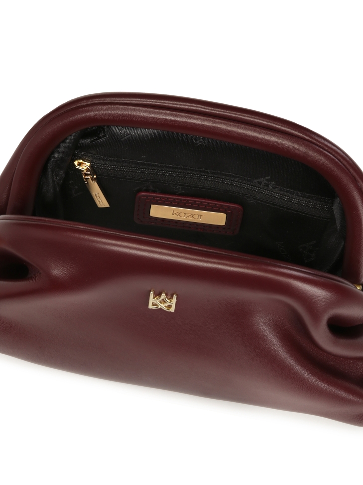 Pochette de soirée marron GLOW