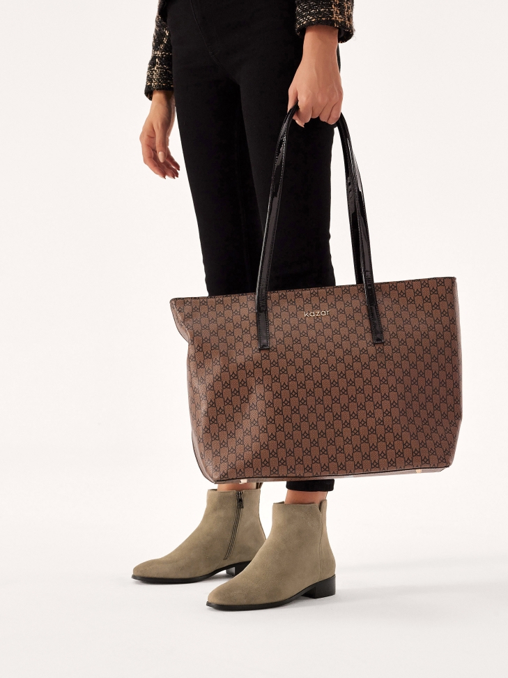 Bottes à talons plats en daim TALIA