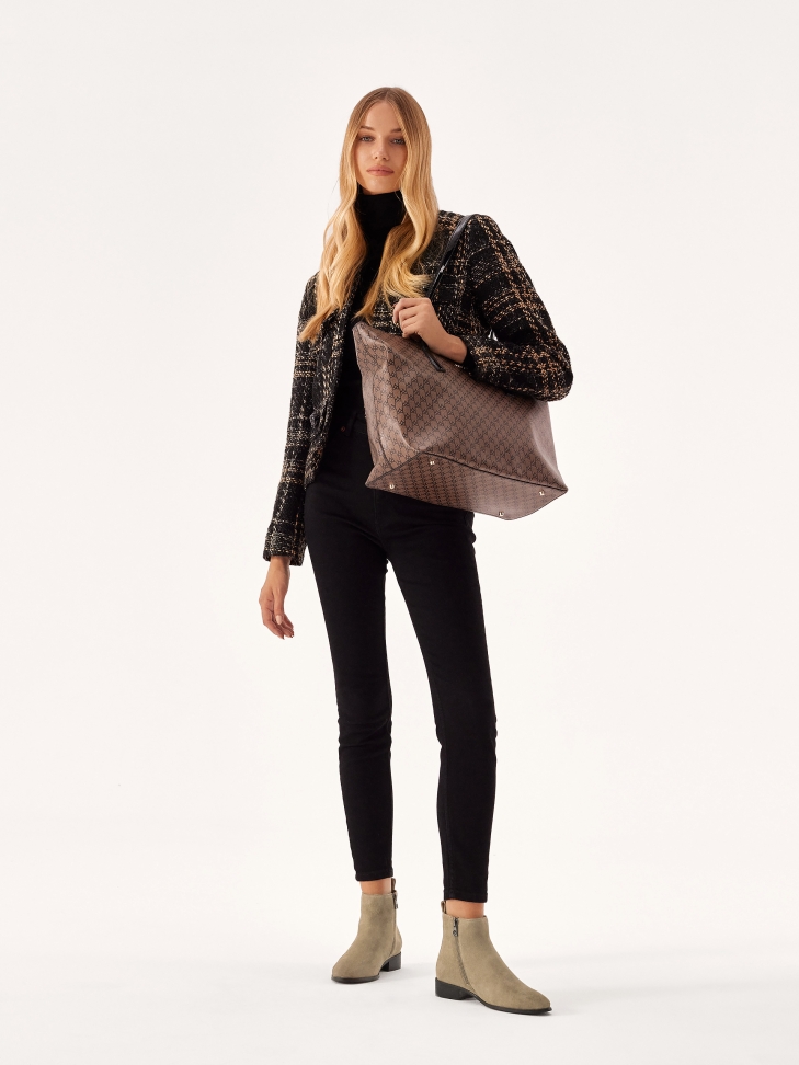 Bottes à talons plats en daim TALIA