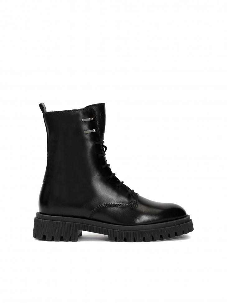 Bottes en cuir minimalistes de style militaire MAILLE