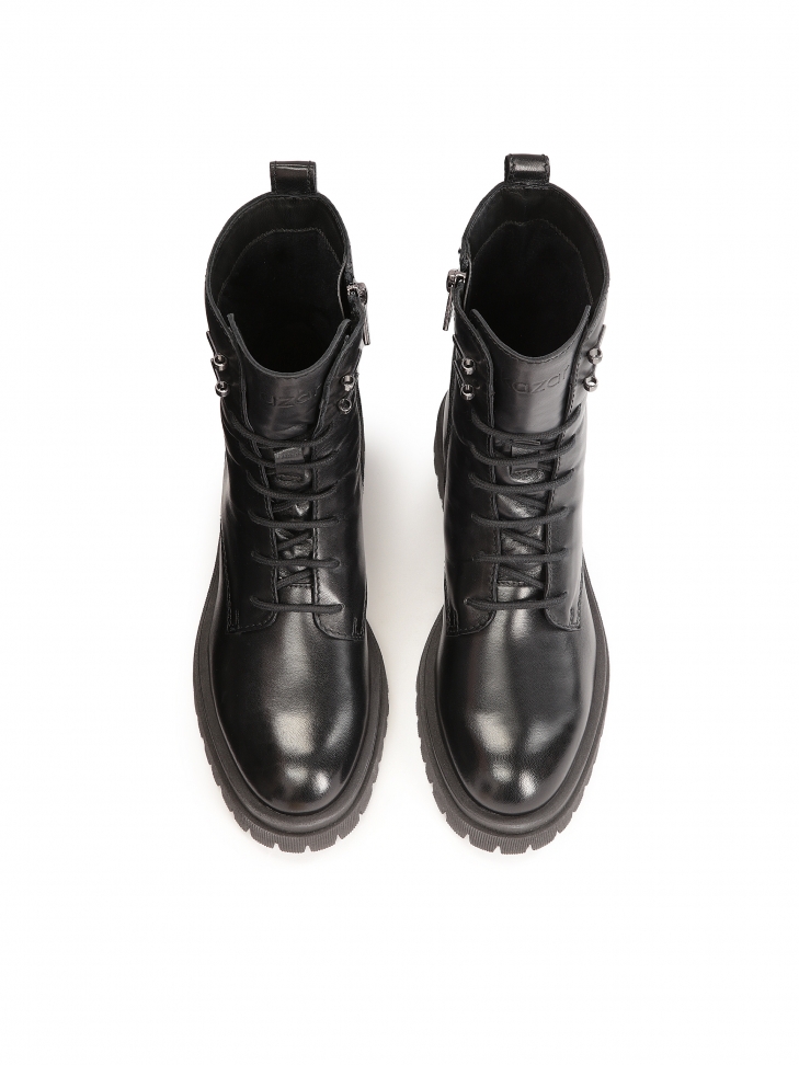 Bottes en cuir minimalistes de style militaire MAILLE