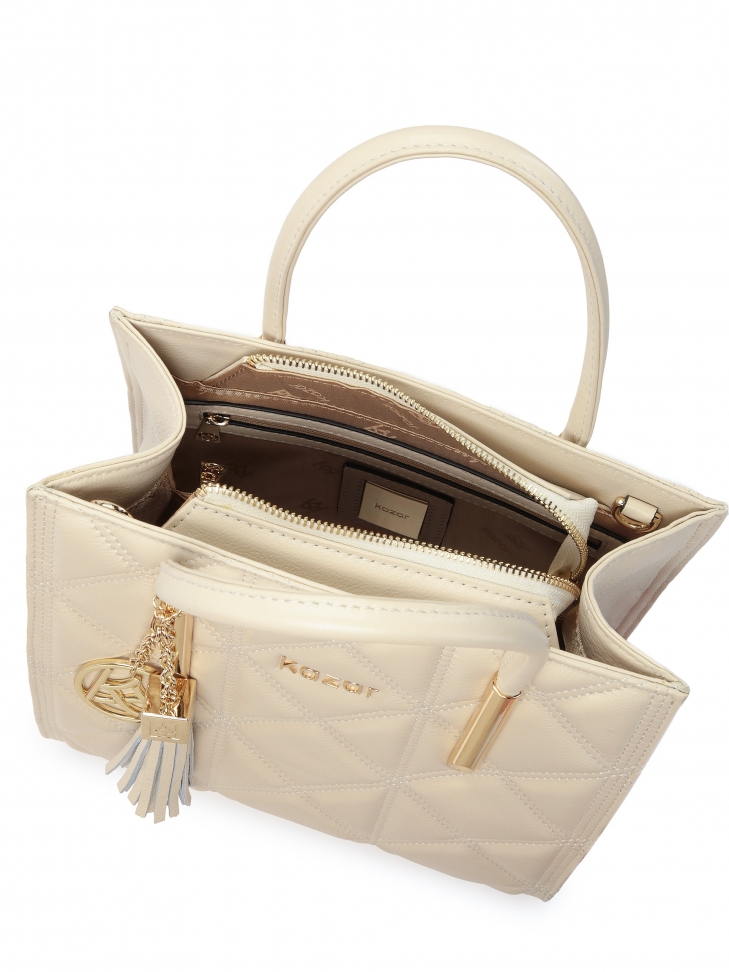 Sac à main élégant avec porte-clés décoratif  LEXIE