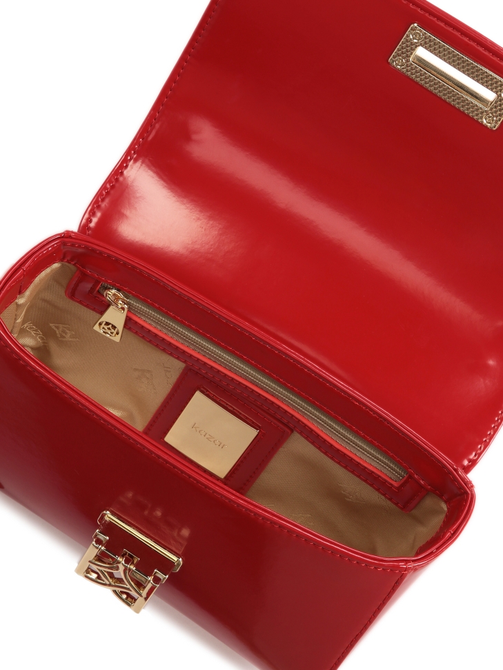 Petit sac à main rouge avec bandoulière FREEMA