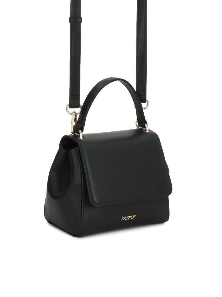 Sac à main coffre avec poignée et sangle KRISTENA