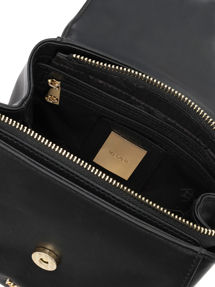 Sac à main coffre avec poignée et sangle KRISTENA