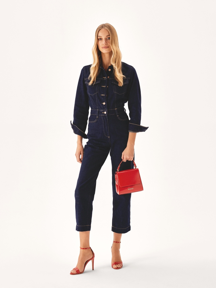 Sac à dos rouge en construction rigide KRISTENA