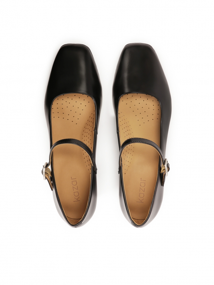 Escarpins noirs à lanières GAURA