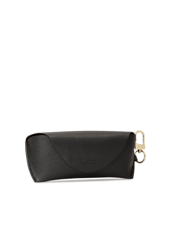 Etui à lunettes noir à clipser DELIN