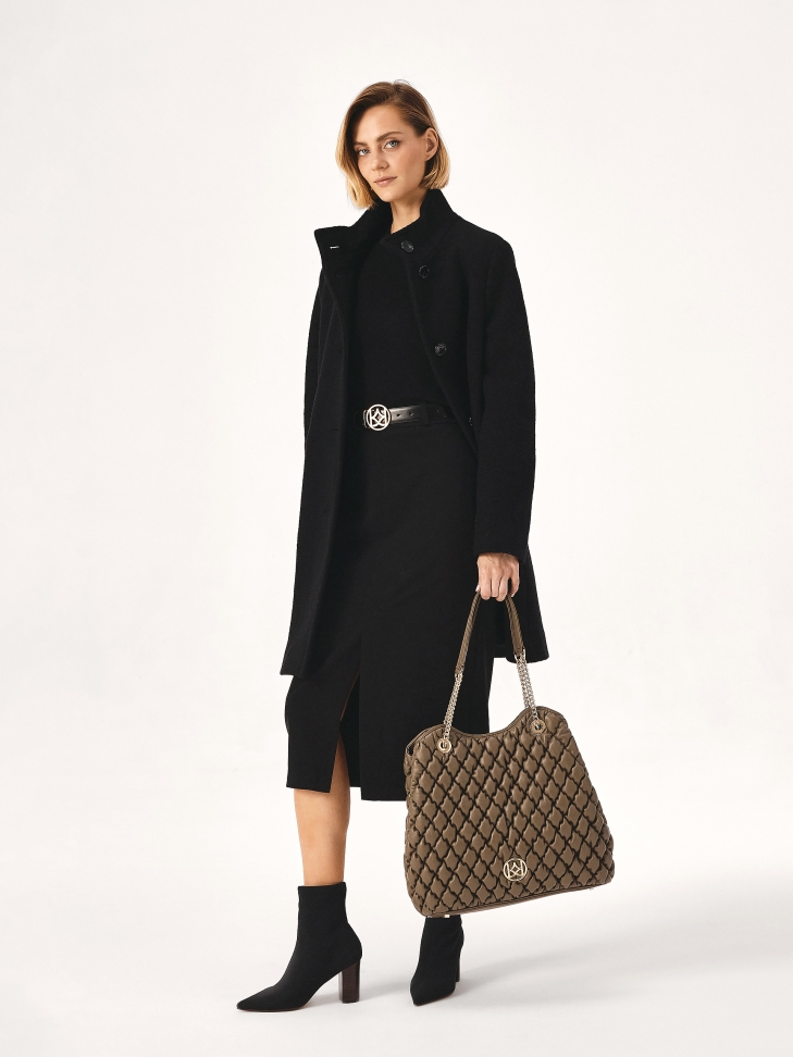 Ceinture en cuir double face avec boucle ronde MANITA