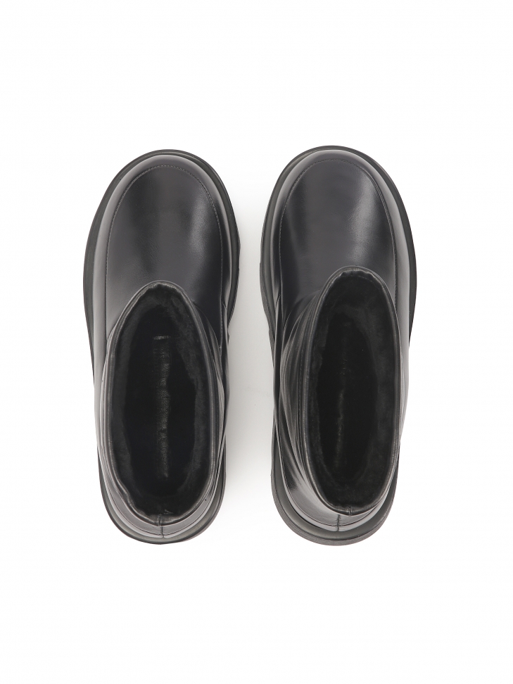 Bottes de neige isolées noires minimalistes KS AURELIE