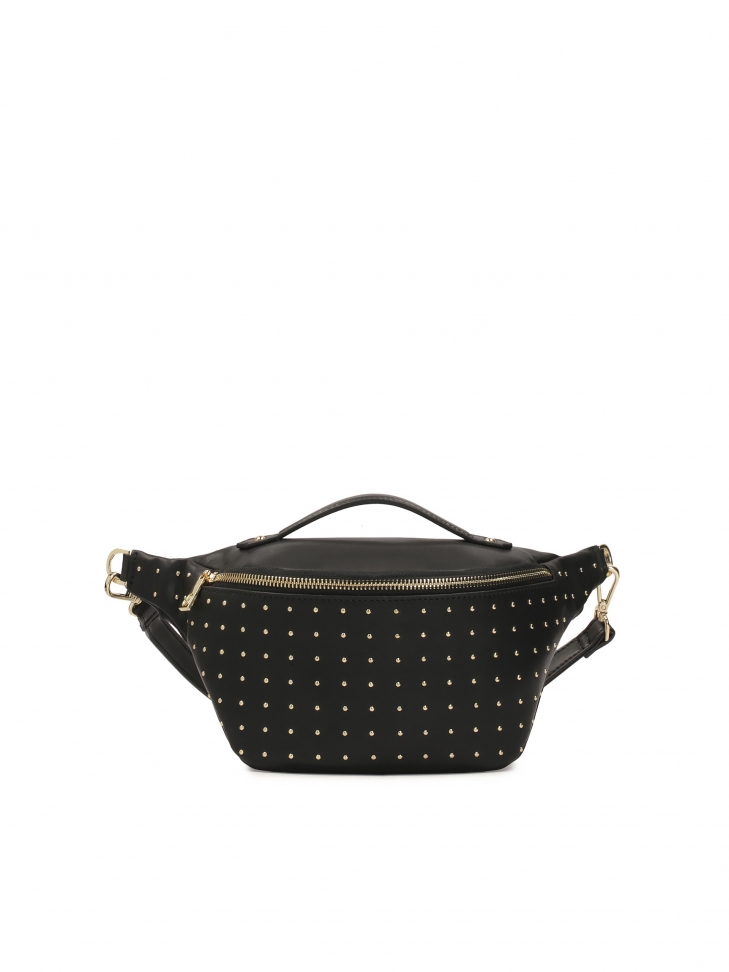 Reins pratiques en cuir décorés de rivets MIDNIGHT