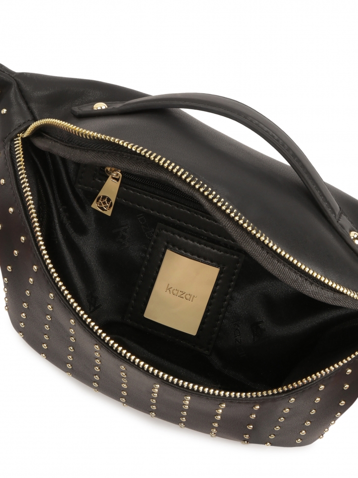 Reins pratiques en cuir décorés de rivets MIDNIGHT