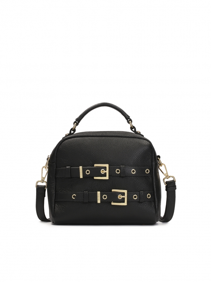 Sac à main avec poignée et sangle décorée de boucles NASIRA