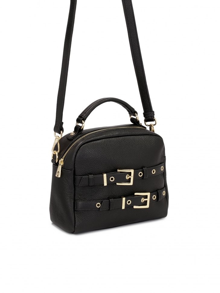 Sac à main avec poignée et sangle décorée de boucles NASIRA