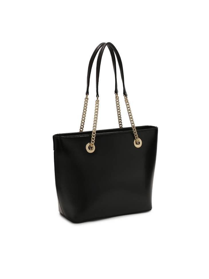 Sac à main noir avec longues poignées JASMINE