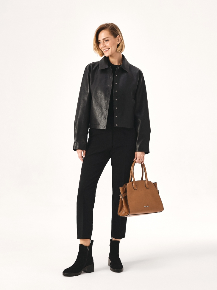 Sac à main marron clair avec côtés réglables LAYLE