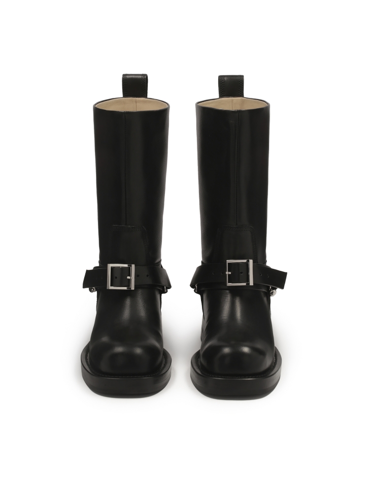 Bottes motardes en cuir à enfiler KS LEVEN