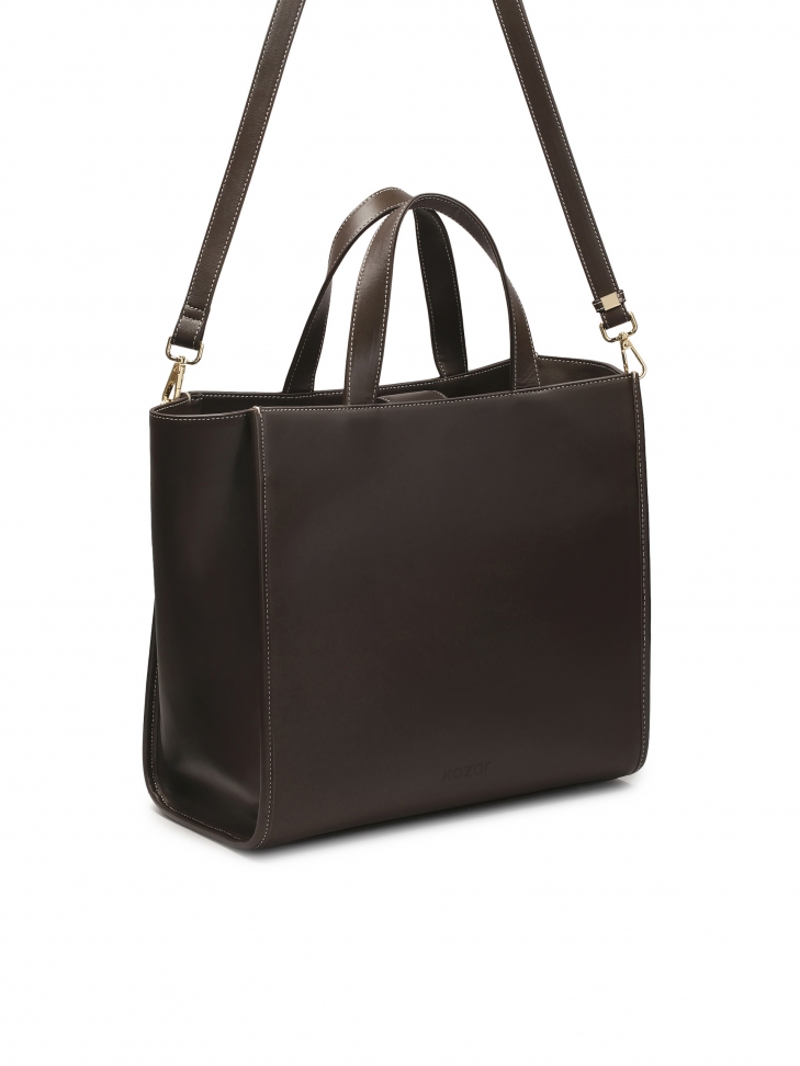 Sac à main minimaliste marron  DEBI