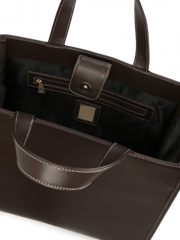 Sac à main minimaliste marron  DEBI