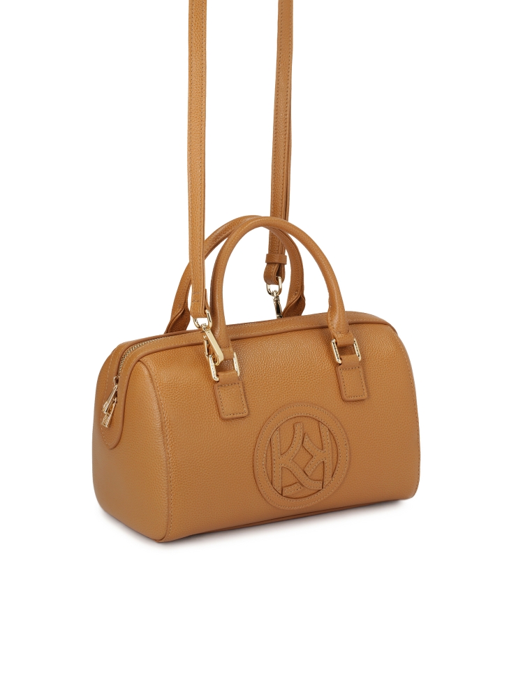 Sac à main en cuir marron clair MELLI