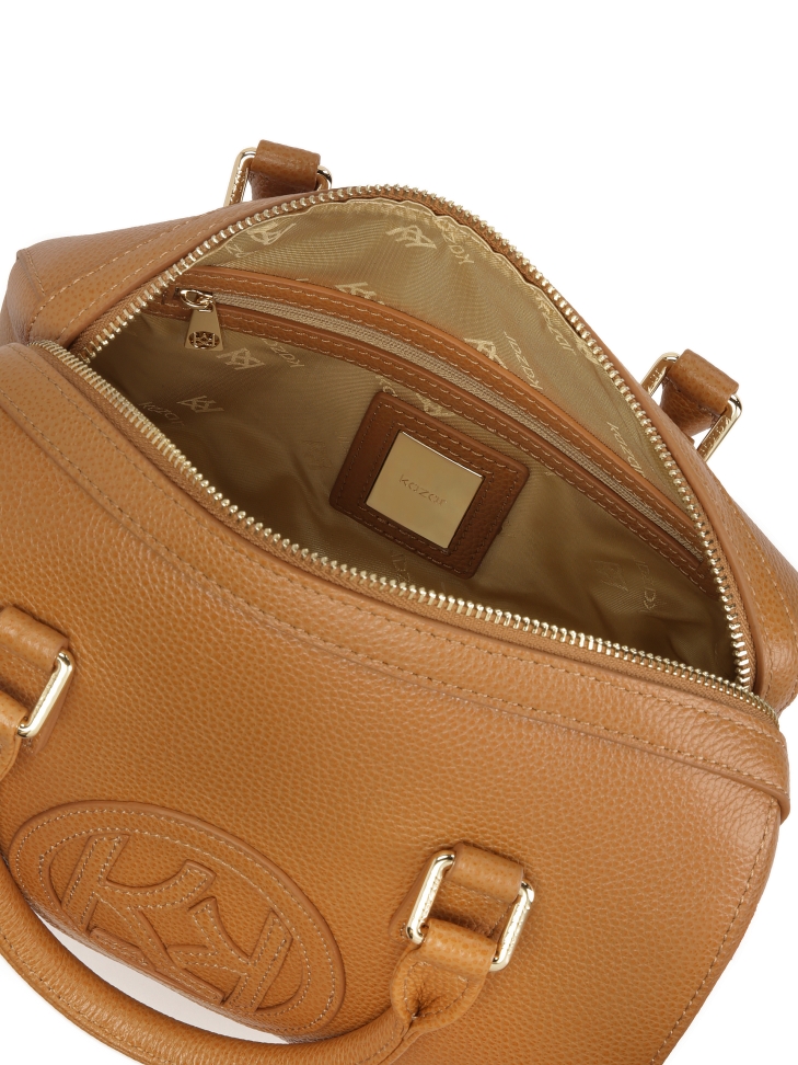 Sac à main en cuir marron clair MELLI