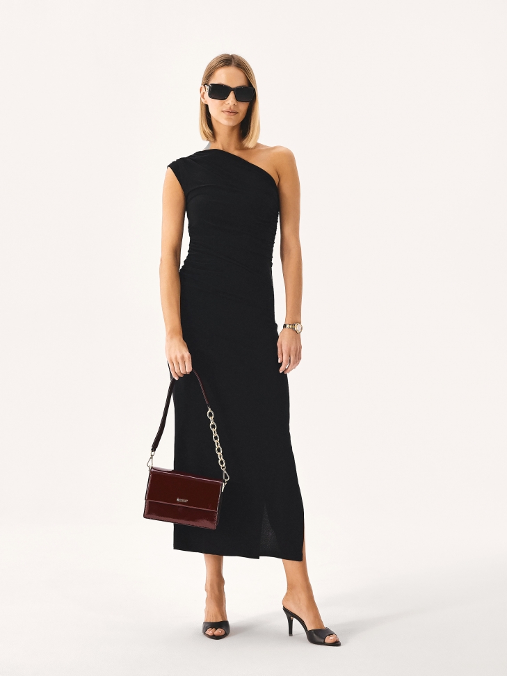 Mules noires à large bride KIMBERLEY